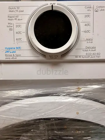 Midea Used Whitefront Loading Washing Machine - Working Control Panel