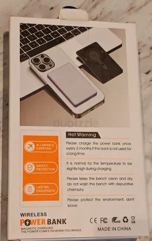 Magnetic Wireless Power Bank (MagSafe-compatible) - Slim Portable Charger