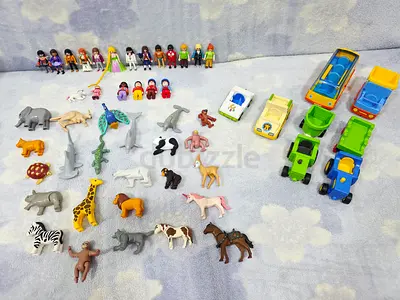 Playmobil characters,animals and vehicles. Lots of Playmobil characters toys and vehicles toys