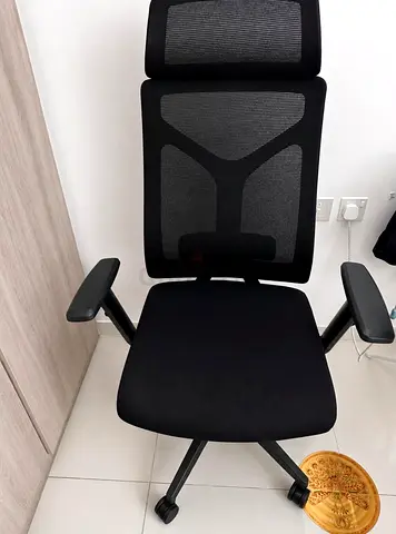 Ergonomic Mesh Office Chair with Headrest — Good Condition
