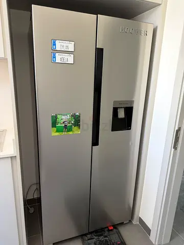 Hoover Side-by-Side Refrigerator with Water Dispenser - Good Condition