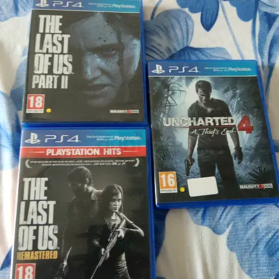 PS4 and PS5 Games: The Last of Us Part I II, Uncharted 4 , RDR 2. GTA 5 FIFA 23