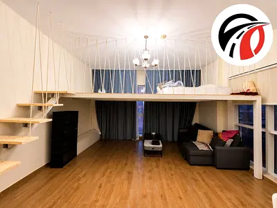 Chiller-free, fully furnished duplex studio apartment with full amenities.