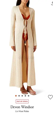 Devon Windsor Liv Maxi Robe (Cream)