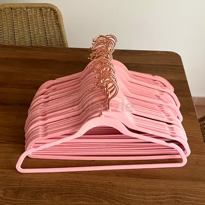 50 pink rose gold hangers
