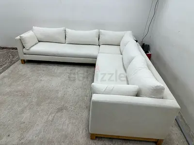 Still brand new cratebarrel corner sofa
