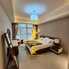 Luxury apartment, first occupancy, one bedroom and living room with an open balcony. Ajman, Gulf Tow