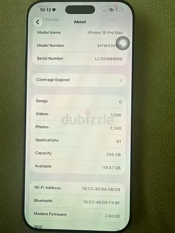 iPhone 16 Pro Max 256GB - Good Condition, Unlocked