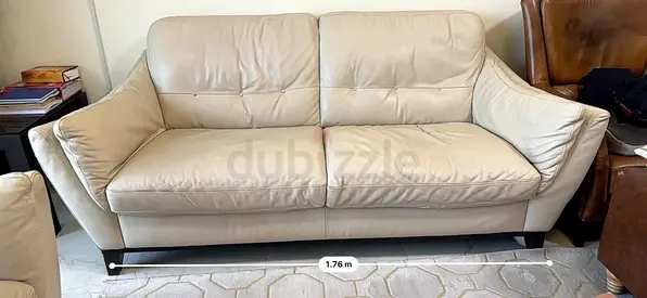 Natuzzi 3- Seater Leather Sofa in excellent condition.