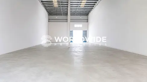 1,600 sqft ground floor warehouse for rent in Al Jurf Industrial 1 near China Mall. AED 65,000 yearly.