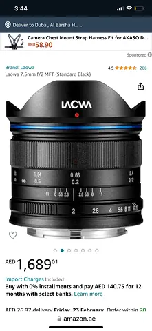 Black magic 4K cinema camera