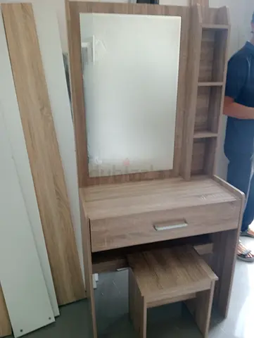 Dressing table with stool
