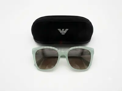 Emporio Armani Womens Oversized Mint Sunglasses with Case