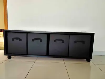 4 drawers cabinet with wheels and boxes