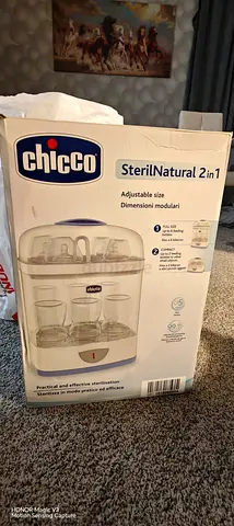 Chicco SterilNatural 2-in-1 Electric Steam Sterilizer never used