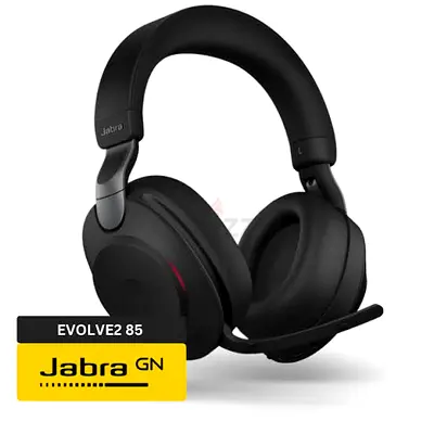 Jabra Evolve2 85 Wireless Noise-Cancelling Headset (Black)