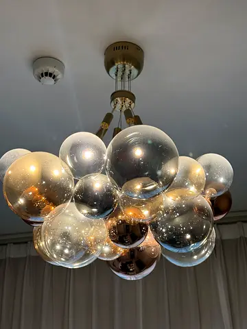 Modern cluster bubble chandelier ceiling light - glass globes
