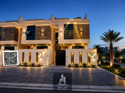 فيلا نيومودرن مع حديقة للبيع تملك حر تصمييم فلل دبى خلف الخدمات على شارع 311 مباسر شامل رسوم التسجيل والتمليك تقسيط شهرى.