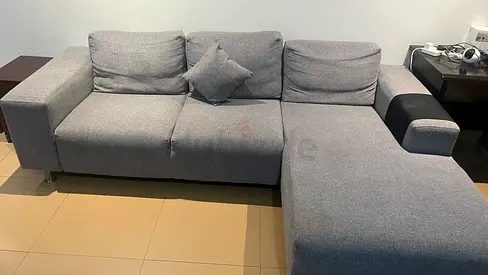L-shaped Sofa with two Sofa Chairs