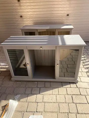 Grey IKEA HAUGA Sideboard  Selling Dhs 450 Dropped to Dhs 350