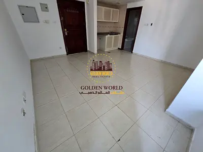 Studio for rent in Al Qasimia with an open view, clean and bright, close to amenities. Rent AED 23,000, no deposit , 4 cheques, gym available.