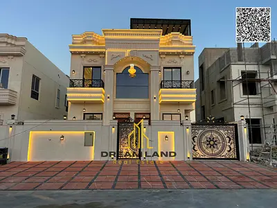 Opposite a mosque | Own a luxury villa in Al Helio 2, Ajman | 5 master bedrooms (G+2) | A great deal at a competitive price including registration fee
