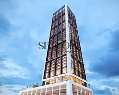Furnished 1BR | Binghatti Apex | Corner City &amp; Marina Views