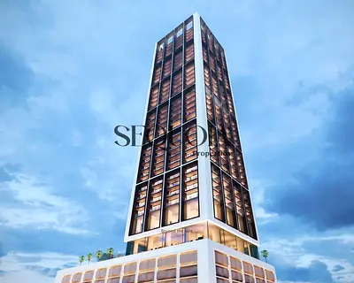 Furnished 1BR | Binghatti Apex | Corner City & Marina Views