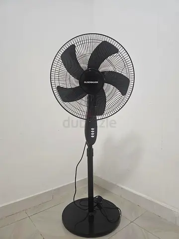 Olsenmark Black Pedestal Standing Fan - Good Working Condition