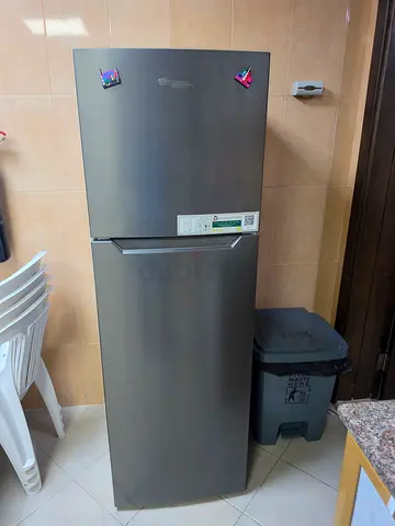 Single-door stainless steel refrigerator - good condition
