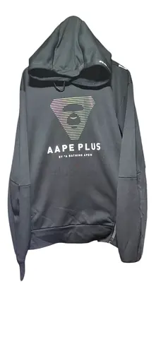 AAPE PLUS Black Hoodie - Size Unknown, Good Condition