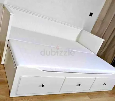 IKEA Hamnes day bed with 2 mattress and 3store drawers underneath is available excellent