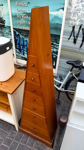 Pyramid Style Wooden Chest of Drawers