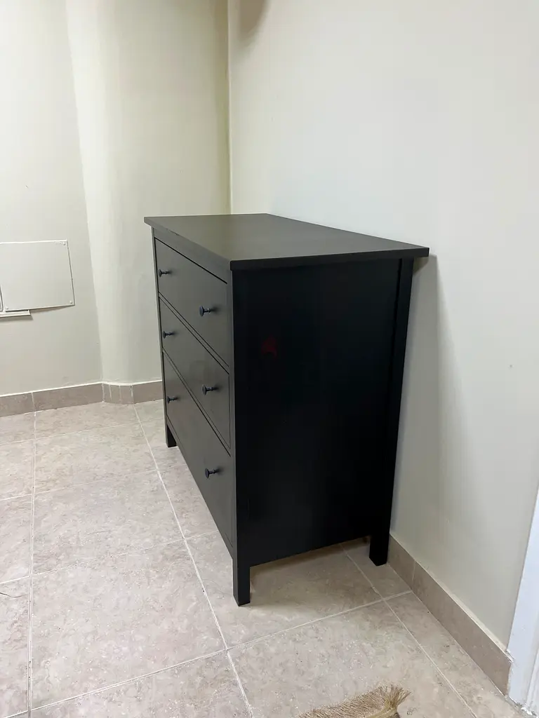 ikea hemnes 3 drawer dresser black brown IKEA HEMNES glass-door cabinet with 3 drawers, black-brown, 35 3/8x77 1/2