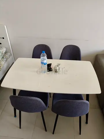 Dining table and chairs