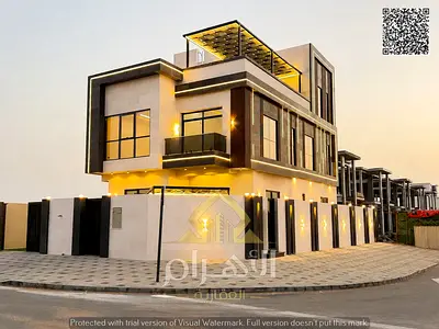 On Emirates Road 611 | Own a luxury villa in Al Helio 1, Ajman | 6 master bedrooms and a roof terra
