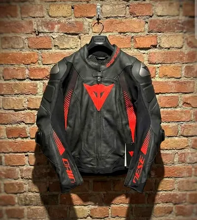 Dainese Motorbike Racing Leather Track Jacket.