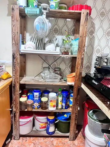 Solid Wooden Storage Shelf for Sale