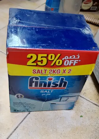 Finish Dishwasher Salt 2 x 2kg (New)