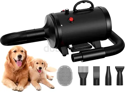 Blanlody Dog Hair Dryer Blower Very Quiet 4.5 HP / 3200 W Motor Adjustable Speed, Dog Grooming Dryer