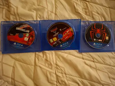 PS4 Games Bundle - Driveclub, Cars 3, Spider-Man (Discs Only)