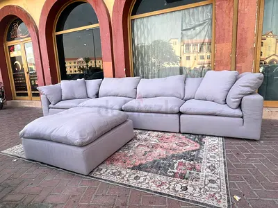 Marina Home Luscious feather 🪶 filled modular sofa with footstool