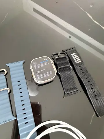 Apple Watch Ultra 3 with multiple replacement bands