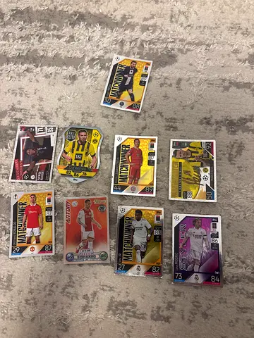 Collection of 10 Matchwinner Football Trading Cards – Mixed Players