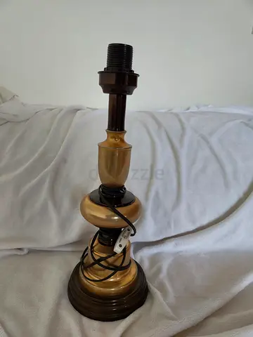Brass-tone Table Lamp Base (no shade) - Classic Design