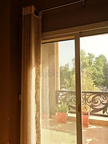 Curtains with rods