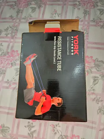 York Fitness Resistance Tube with Firm-Grip Handles - Level 2