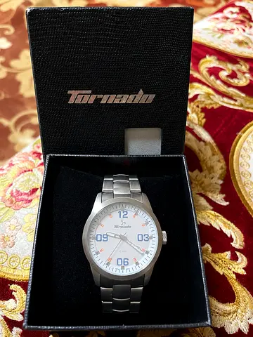Tornado Men’s Stainless Steel Watch – Excellent Condition with Original Box