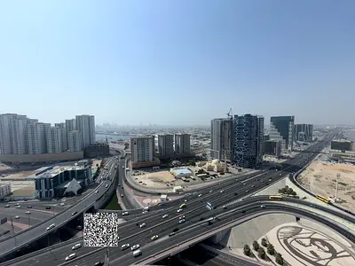 3 bedrooms, living room, and maid's room in Concord Towers, Ajman, overlooking Sheikh Khalifa Stree