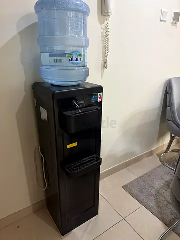 Standing Water Dispenser Cooler with 18L Bottle - Black, Good Working Condition